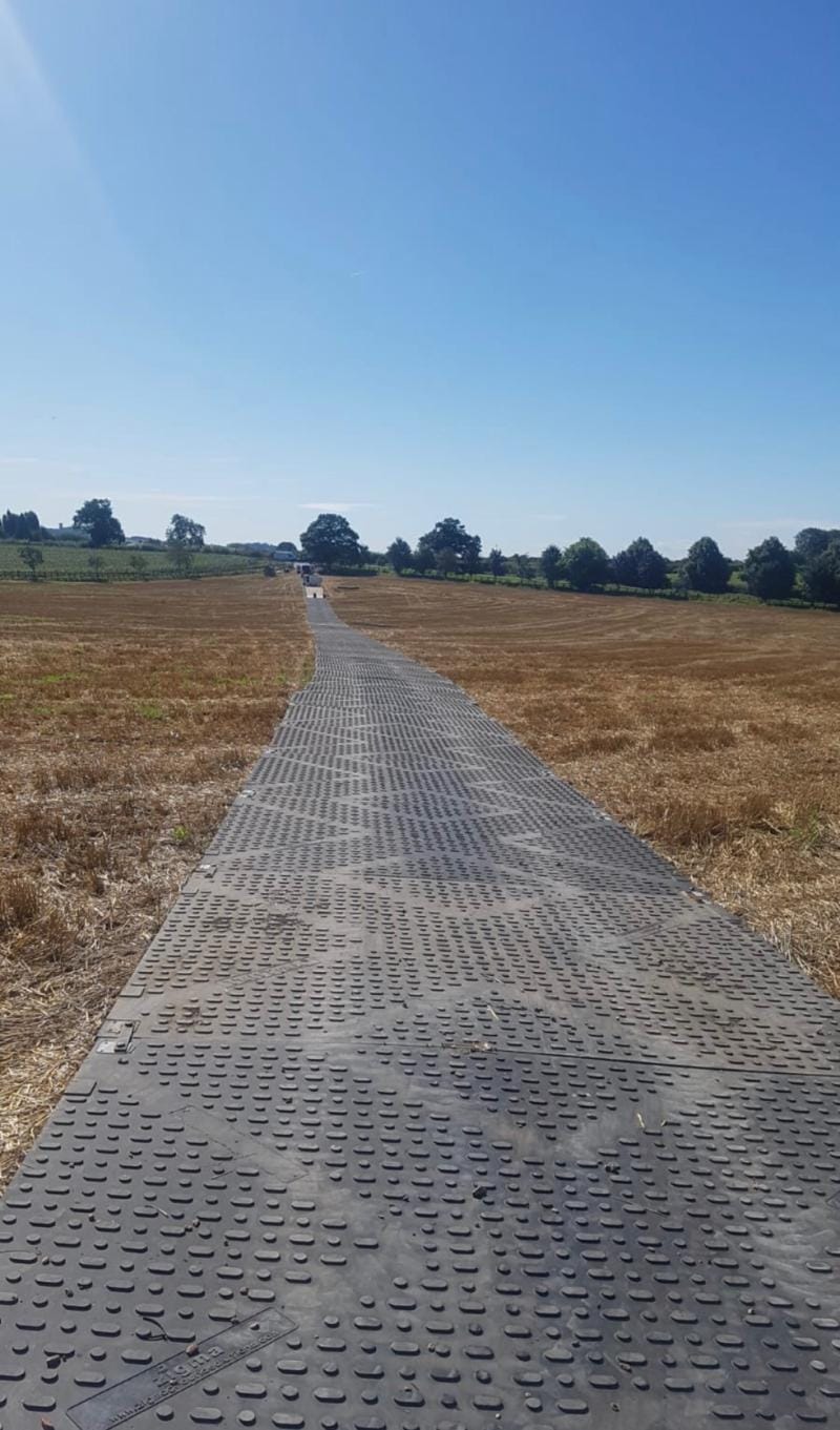 570m of Tufftrak roadway